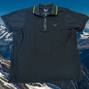 Versace V 1969 Abbigliamento Sportivo SRL Polo Shirt Large Quarter Zip